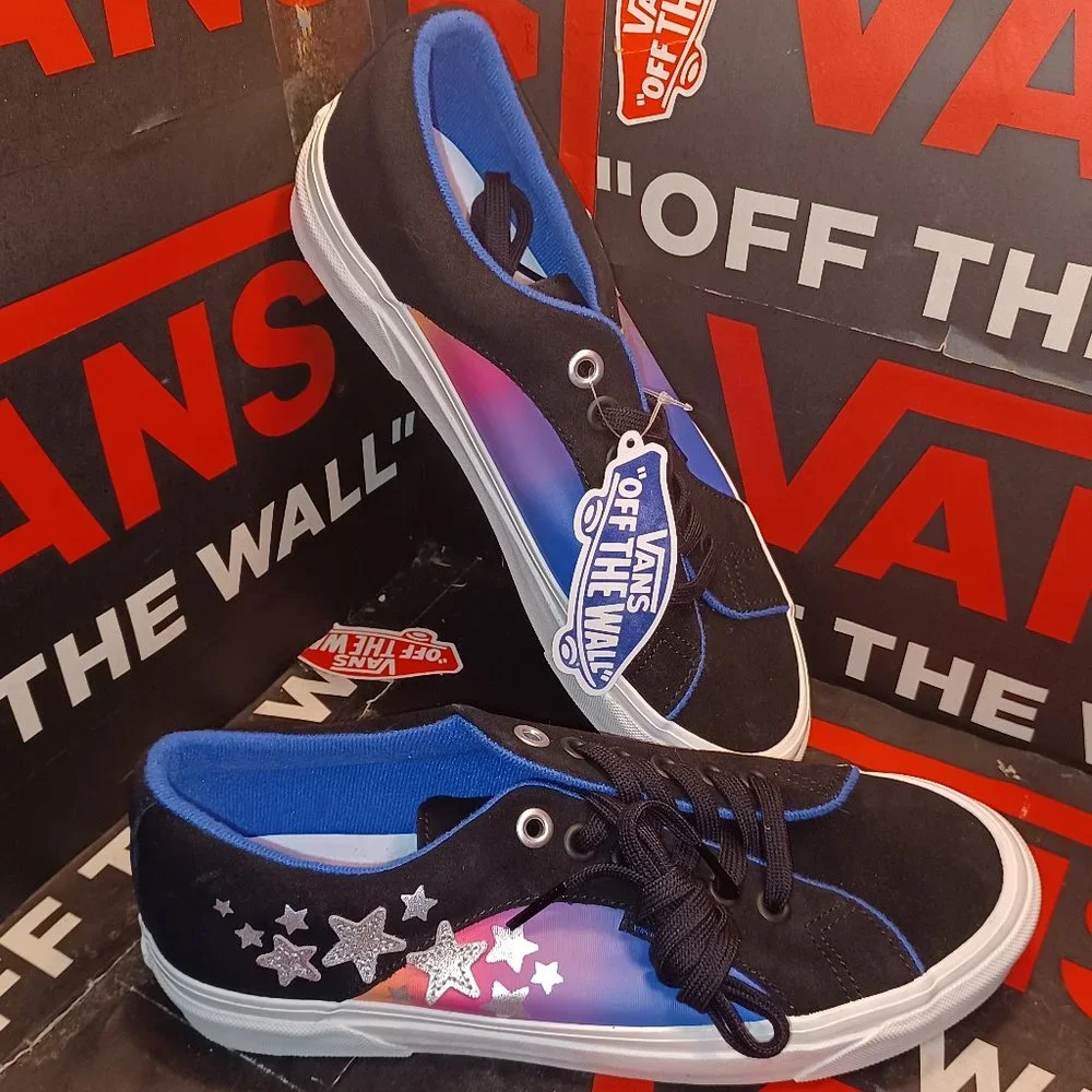 VANS Men's 8.5/Women's 10 Lampin 86 DX x Anaheim Factory Black moon stars Galaxy